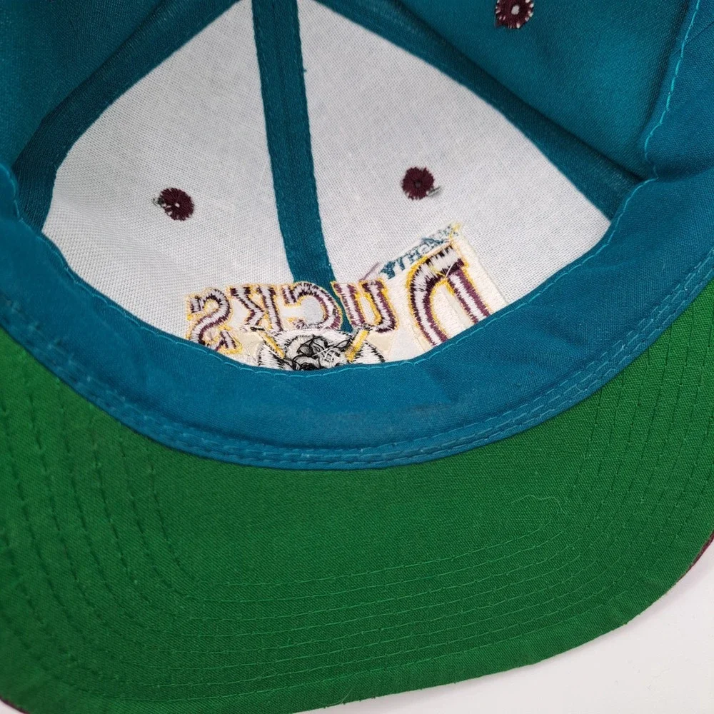 VINTAGE ANAHEIM MIGHTY DUCKS SNAPBACK HAT CAP NHL OFFICIAL FRONT ROW ANNCO